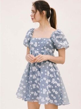 Storia Blue Floral Dress